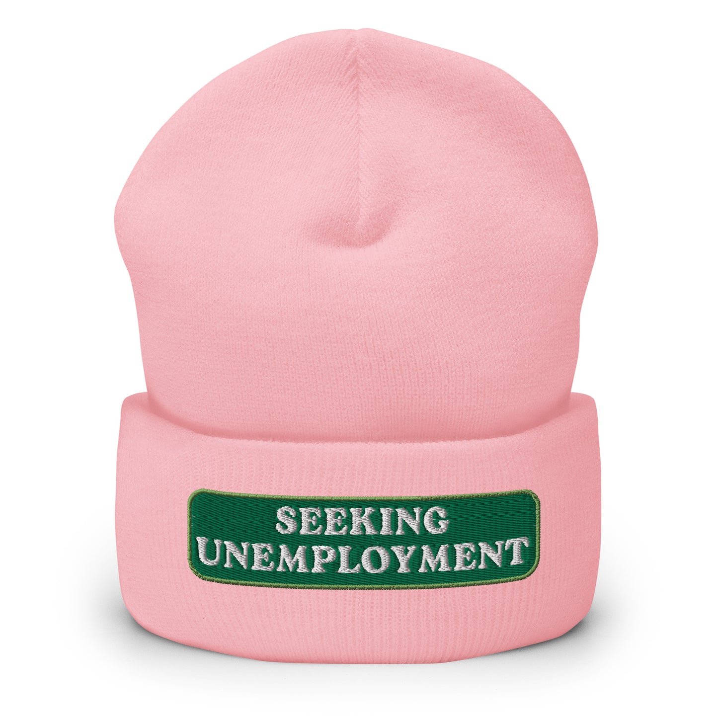 Seeking Unemployment Cuffed Beanie