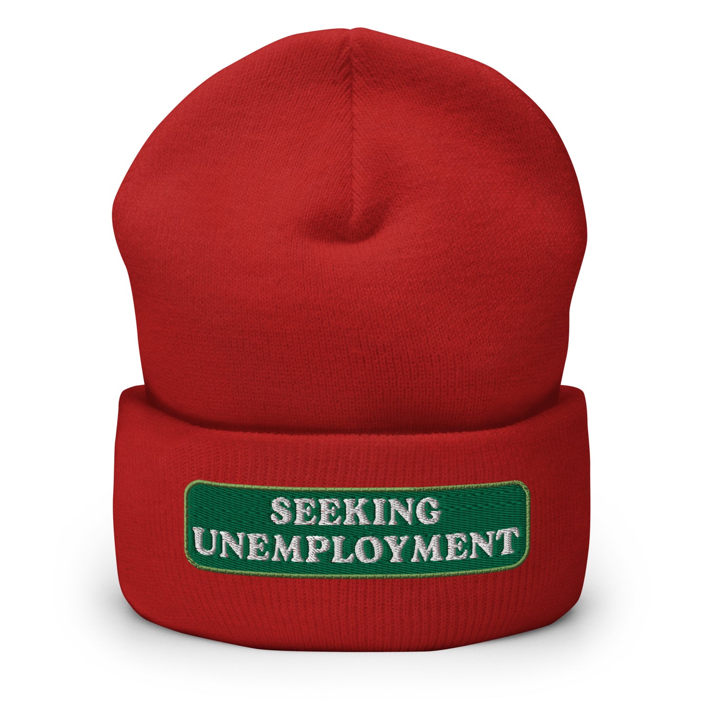 Seeking Unemployment Cuffed Beanie