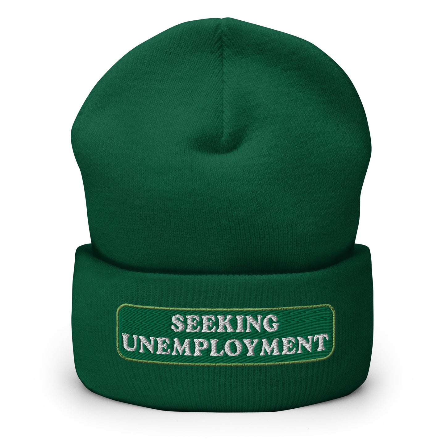 Seeking Unemployment Cuffed Beanie