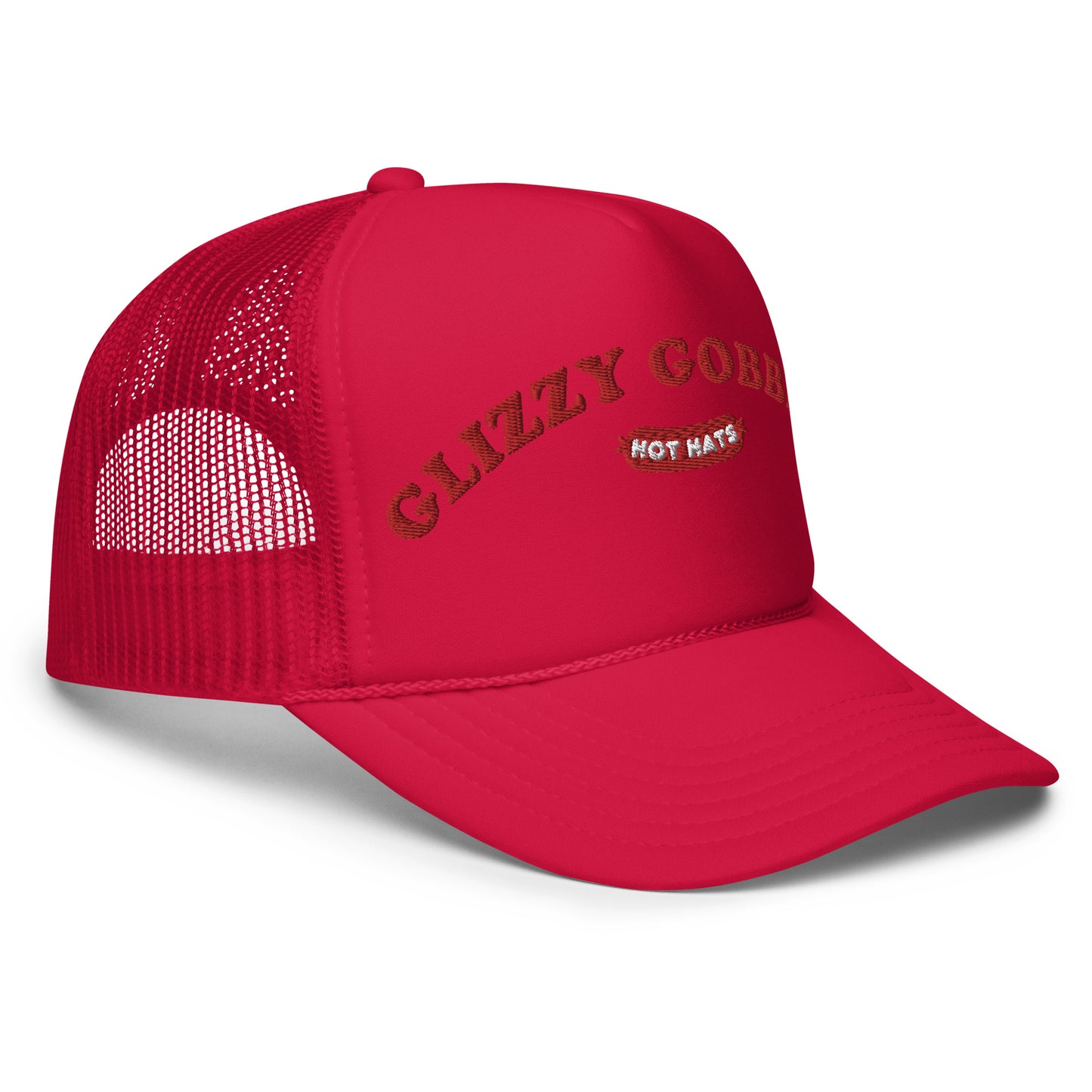 Glizzy Gobbler Hot Hats Logo Foam trucker hat